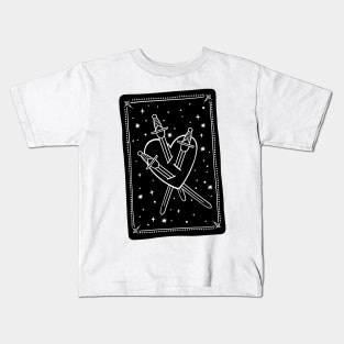 Three of Swords Tarot Kids T-Shirt